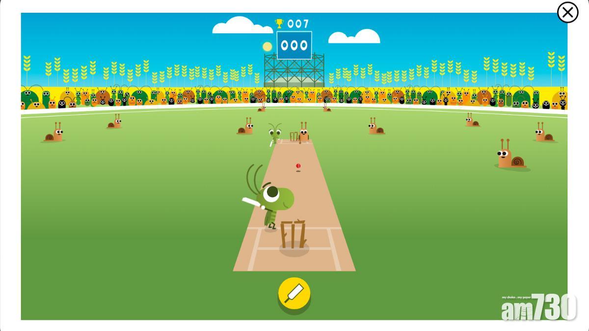 Google 小遊戲|蟋蟀打板球