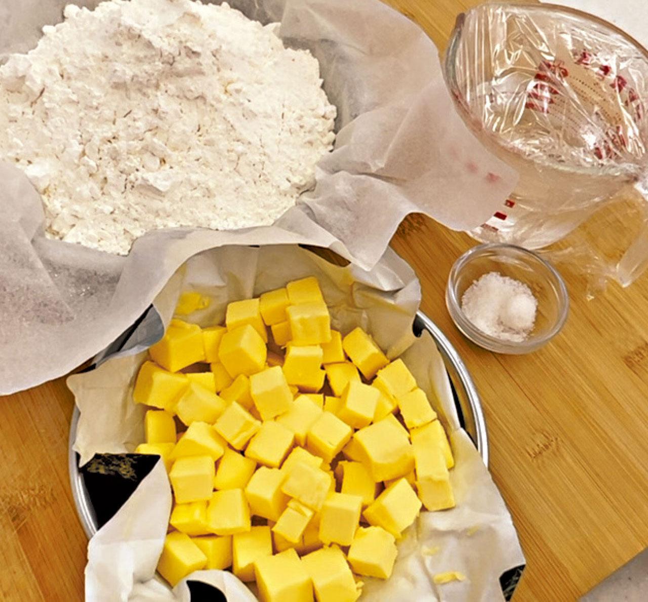 速成折疊批皮 pâte feuilletée rapide