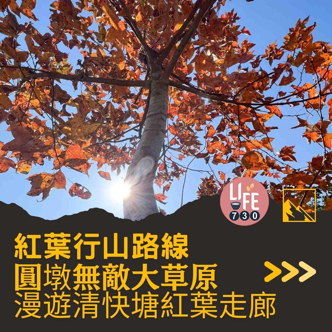 紅葉行山,由圓墩到清快塘(am730製圖)