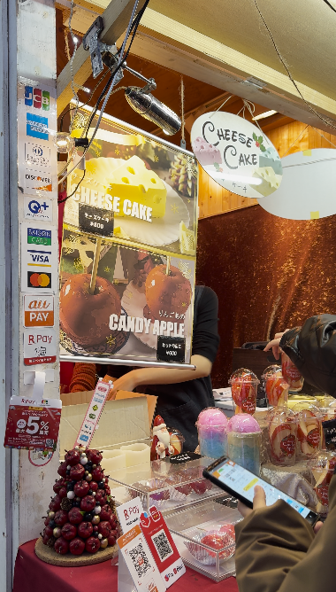 聖誕市集售賣各種歐陸小食。