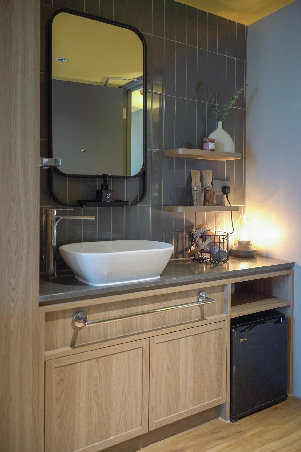 梳洗區設於近玄關的位置。