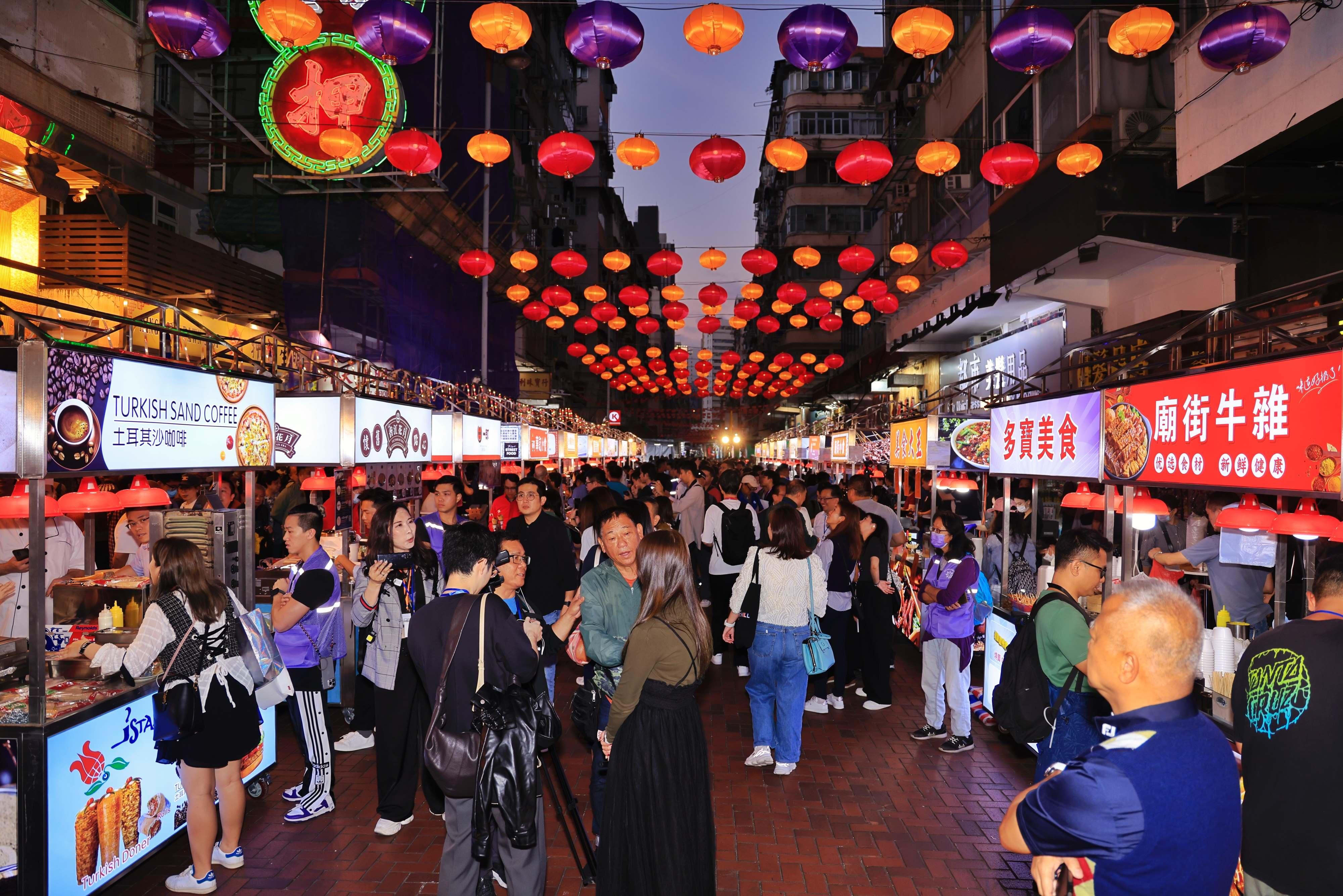 中通社 全新廟街推廣活動夜市