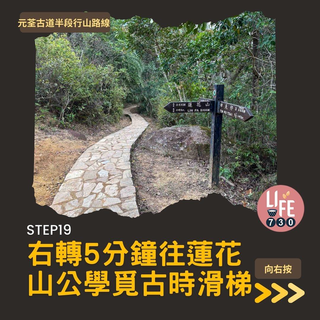 紅葉行山路線︱元荃古道半段往深井(am730製圖)