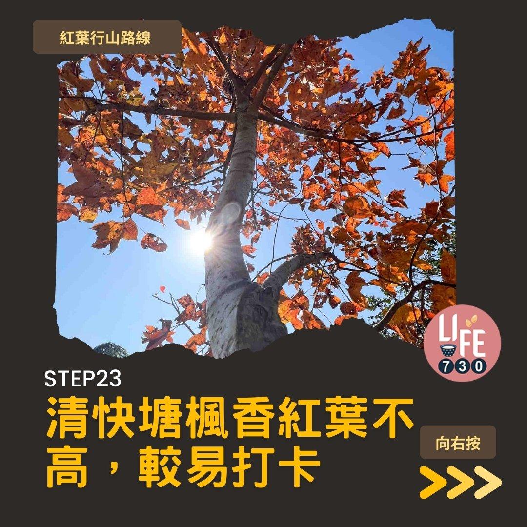 紅葉行山,由圓墩到清快塘(am730製圖)