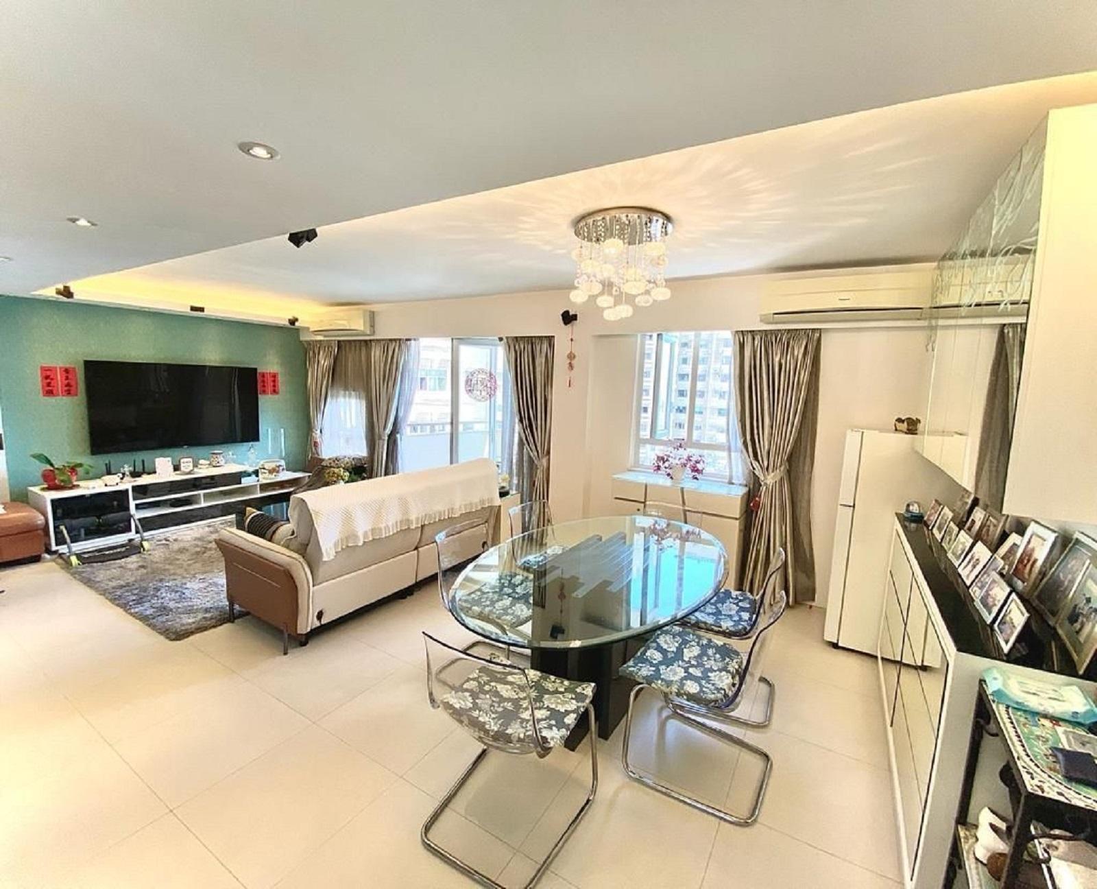 單位實用率有81%,其中大廳非常闊落實用。