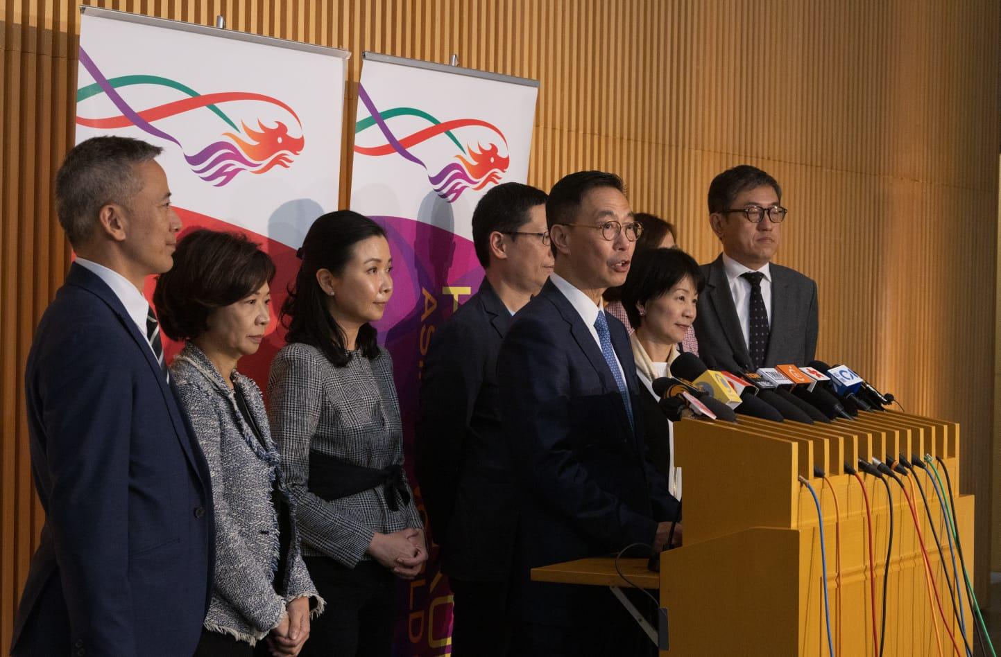 楊潤雄指,重置科學館至文化博物館僅為初步構想,會再聽意見。(蘇文傑攝)