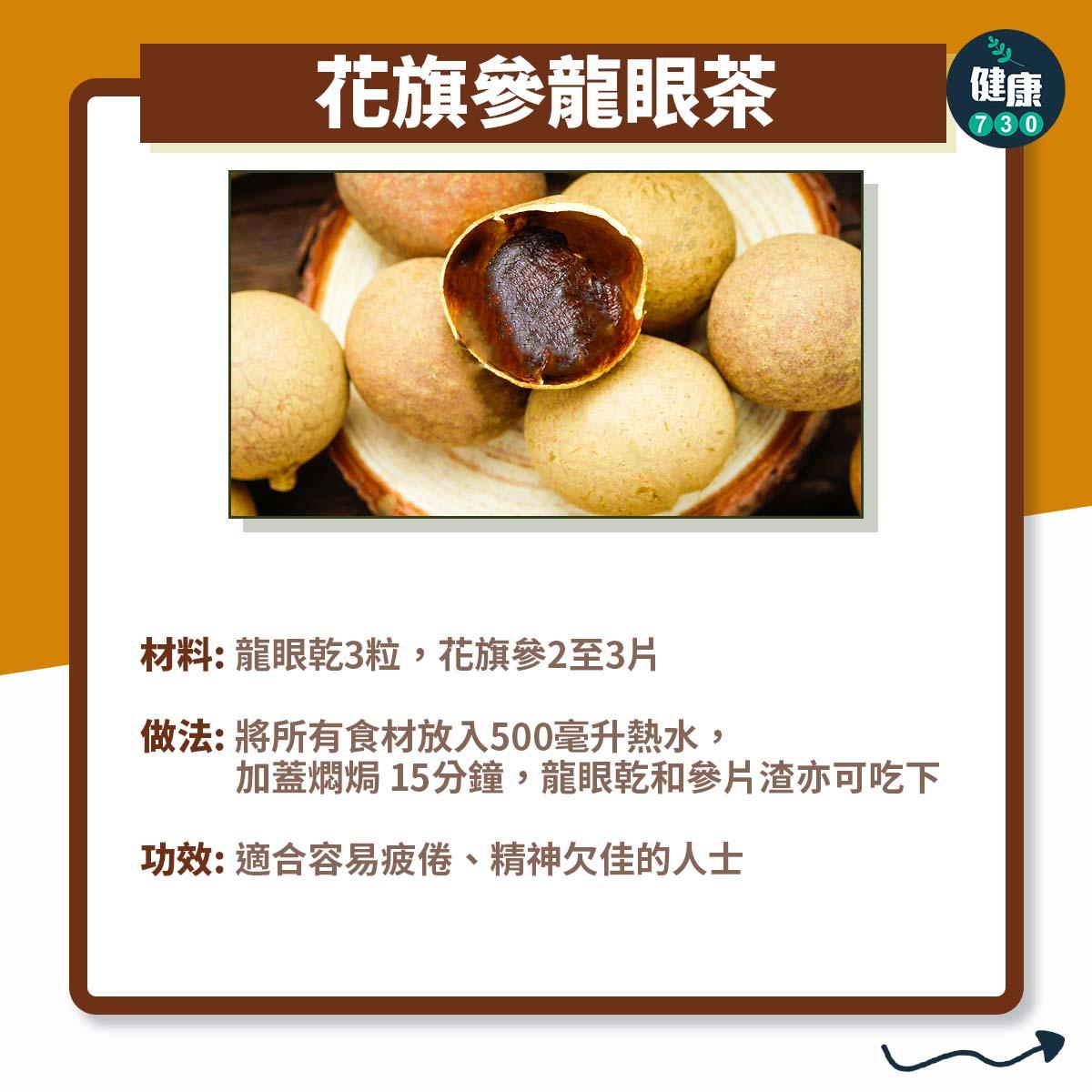 花旗參功效多,禁忌是不要與蘿蔔同吃,食譜有花旗參菊花茶等(am730製圖)