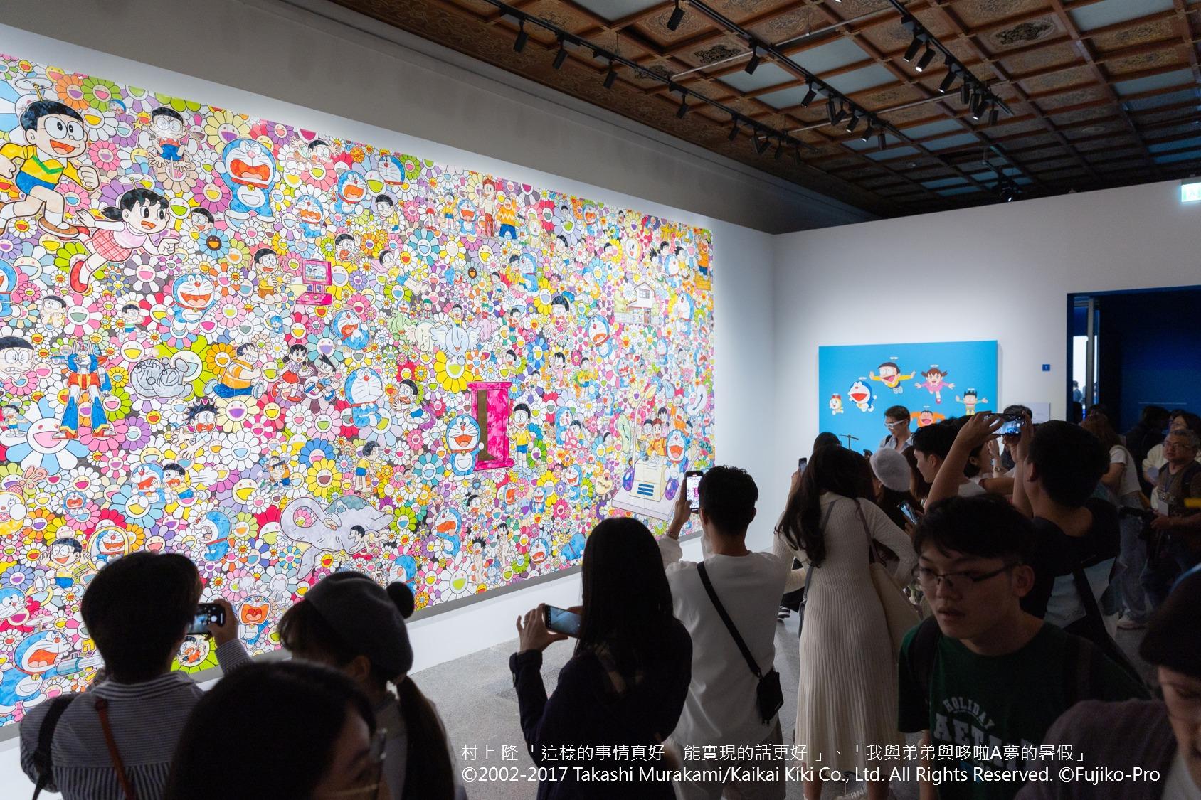 展覽集合多個日本知名藝術家的「多啦A夢」作品,各有特色。