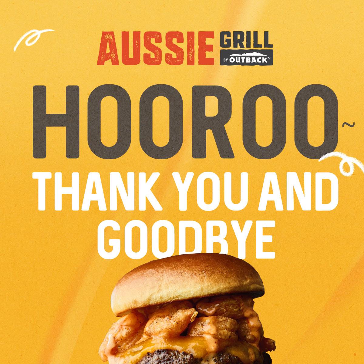 快餐品牌Aussie Grill by Outback開業4年,目前在中環娛樂行及葵芳新都會廣場擁有兩間分店,惟今日(29日)店方突然宣布只會營業至周日(31日),至於Outback Steakhouse品牌則不受影響。