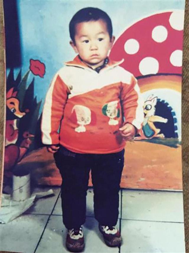 郭剛堂兒子郭振的幼年照片。(互聯網圖片)