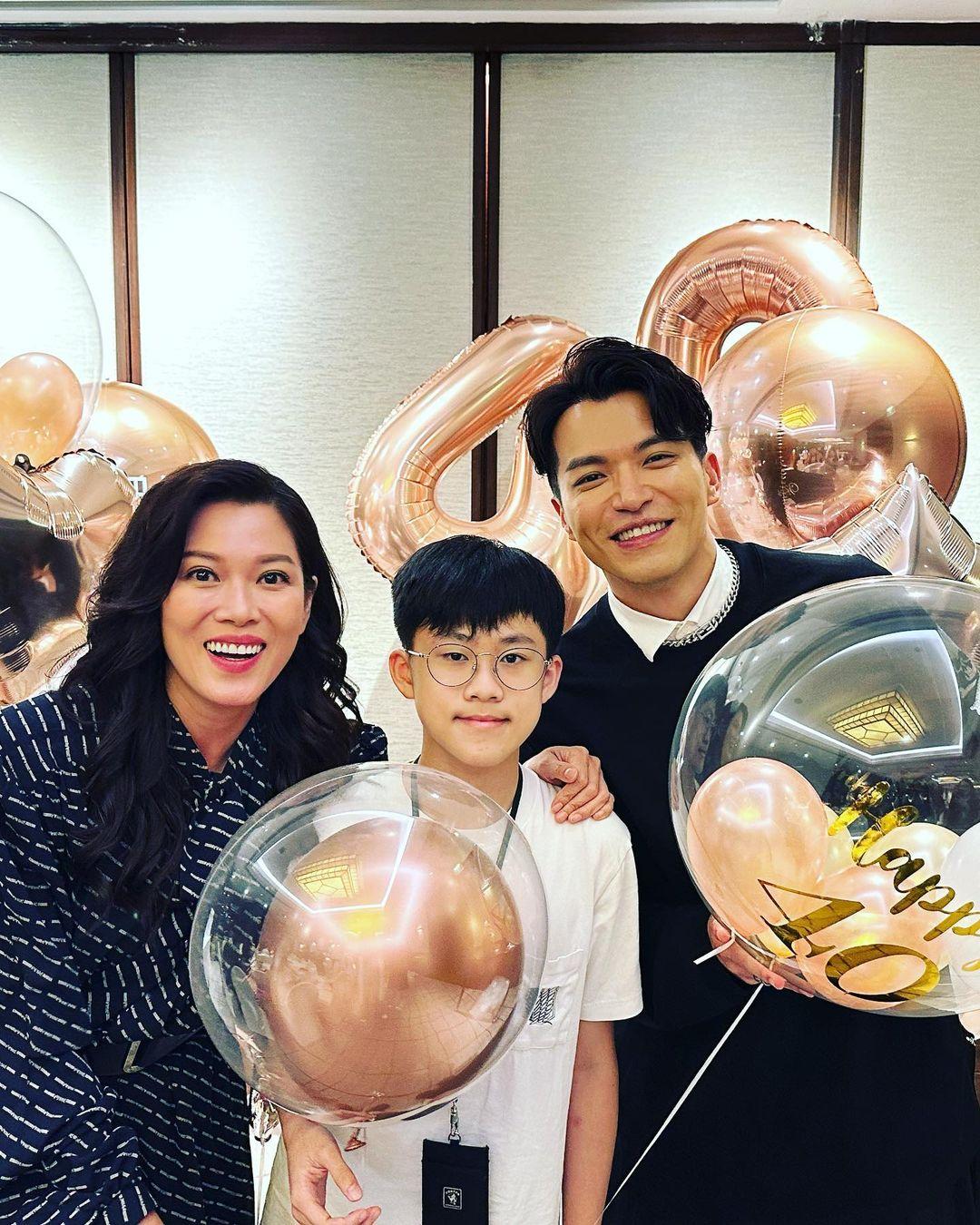 愛回家|Philip仔梁禹勤與送水輝、大小姐林淑敏再度同框合照(Philip仔梁禹勤IG)