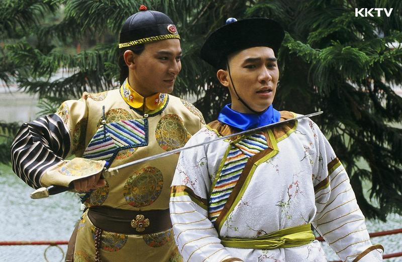 梁朝偉和劉德華在《鹿鼎記》演的韋小寶與康熙,深入民心。(截圖)