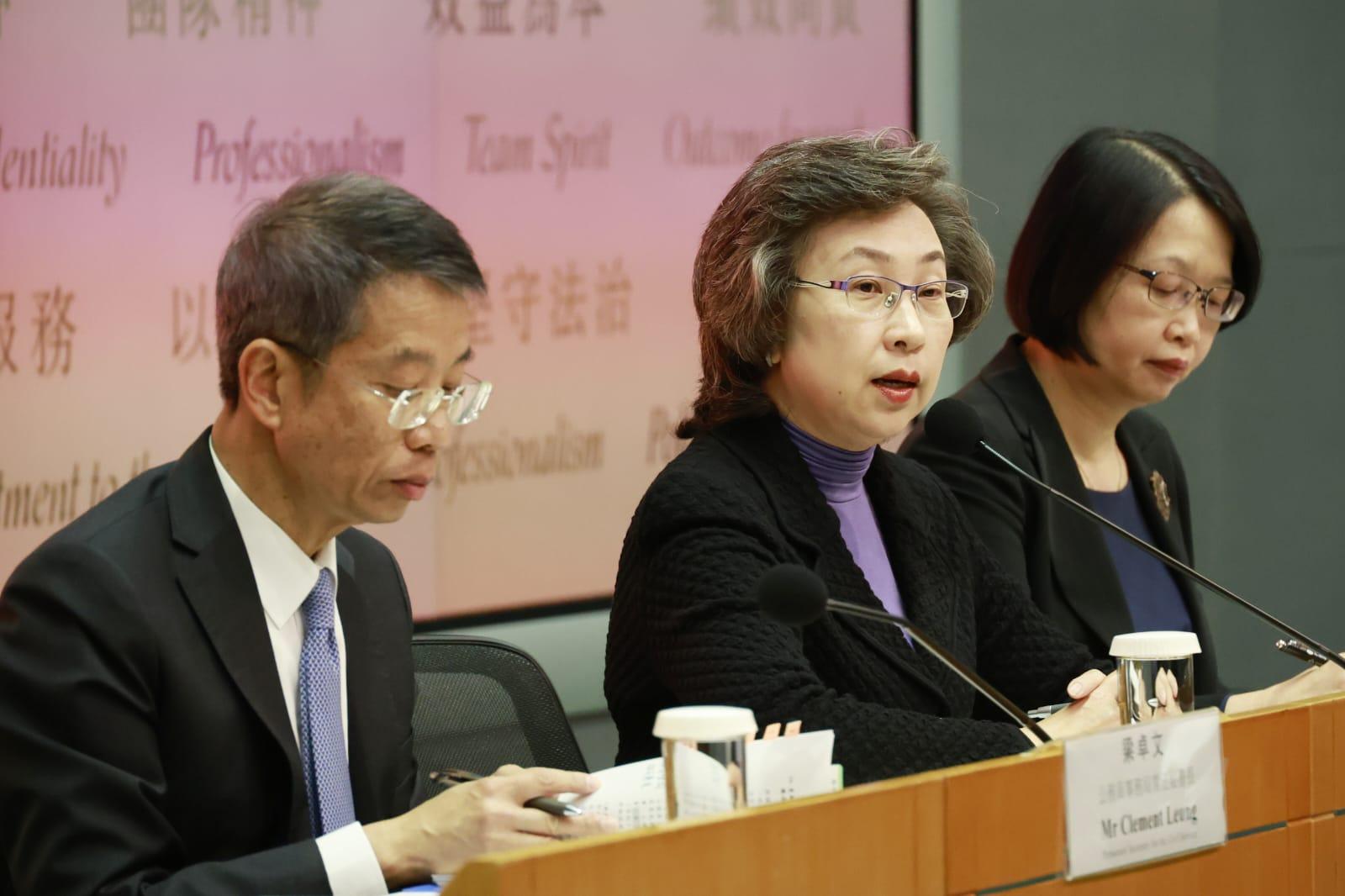 政府今日下午公布更新《公務員守則》諮詢稿。(林俊源攝)