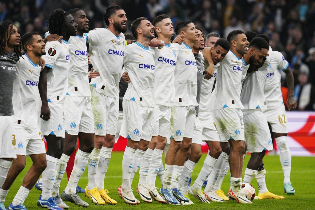 馬賽4:3贏阿積士。(美聯社)