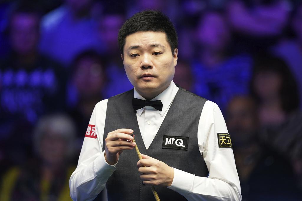 丁俊暉連續兩屆在英國錦標賽得亞軍。(美聯社)