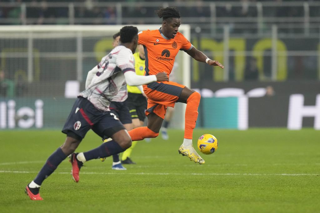 國際米蘭在意大利盃16強,加時不敵博洛尼亞。(路透社)