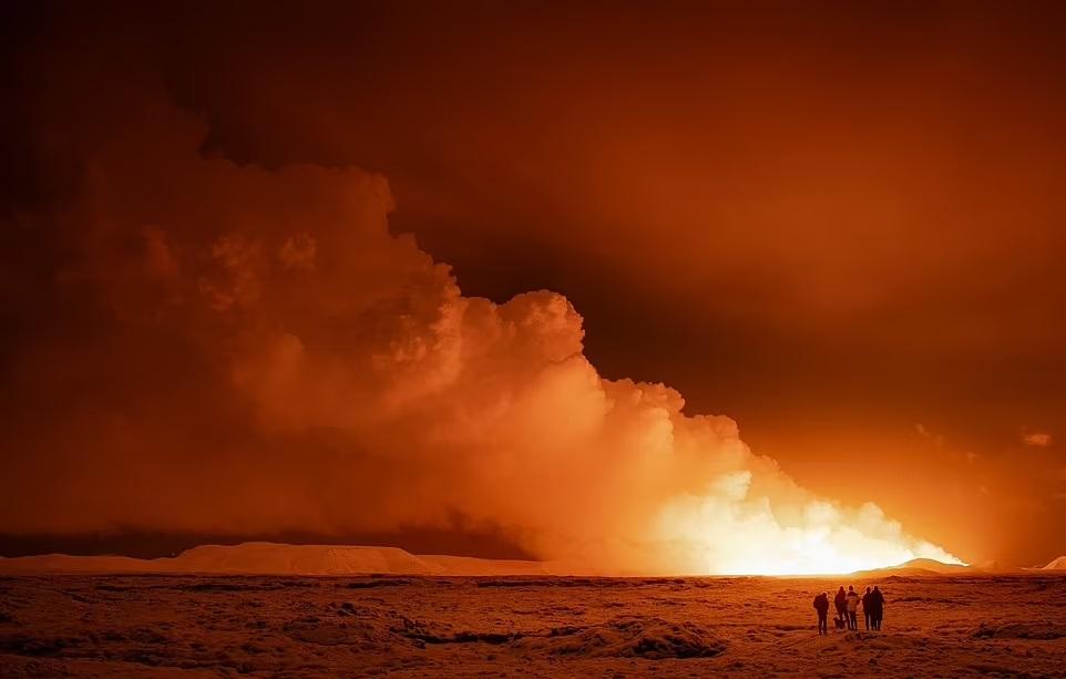 冰島火山爆發