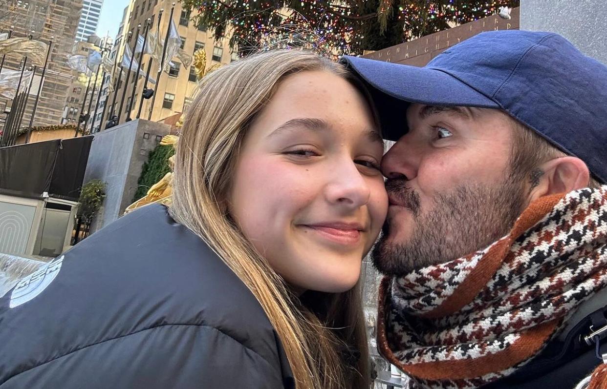 碧咸帶愛女孖哈七遊紐約,Sweet爆享受二人世界。