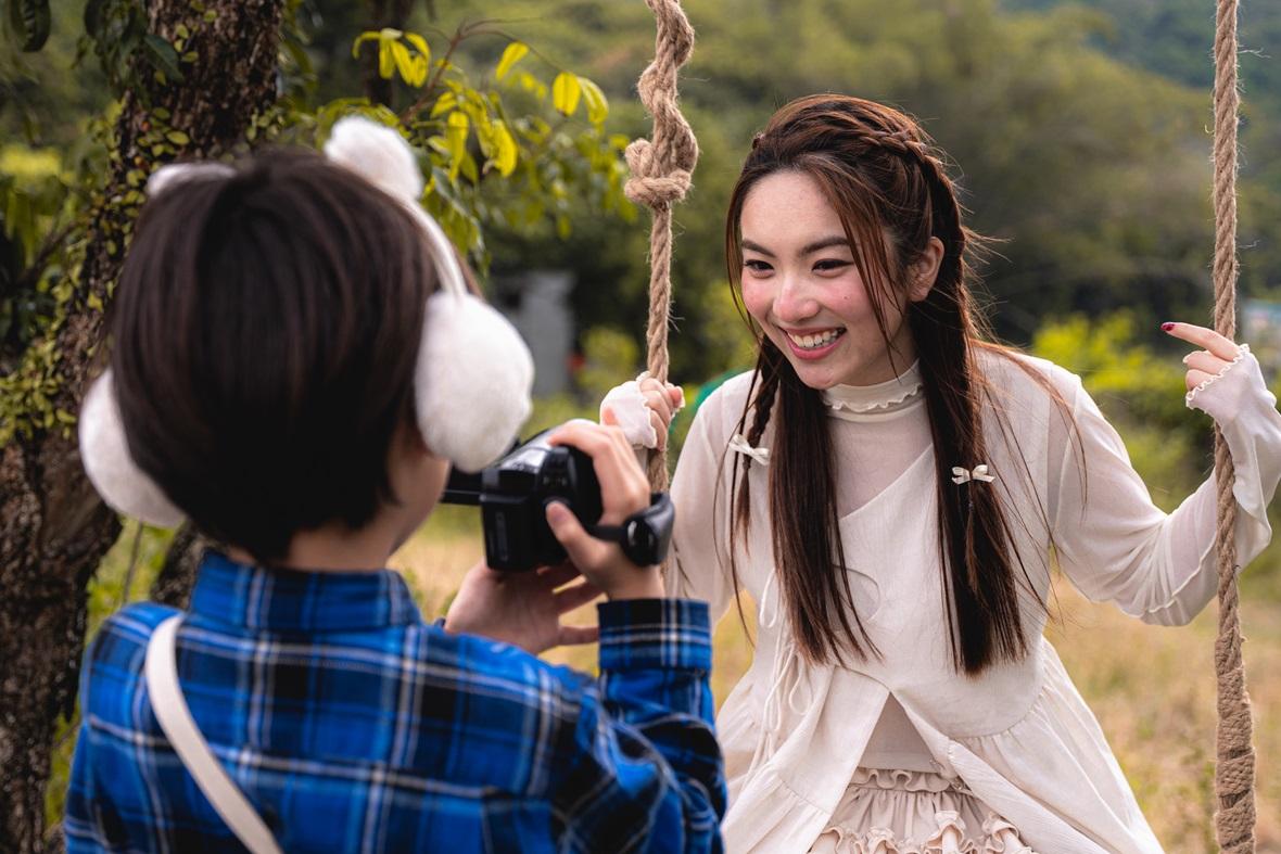 榛綦與七歲童星大演對手戲。