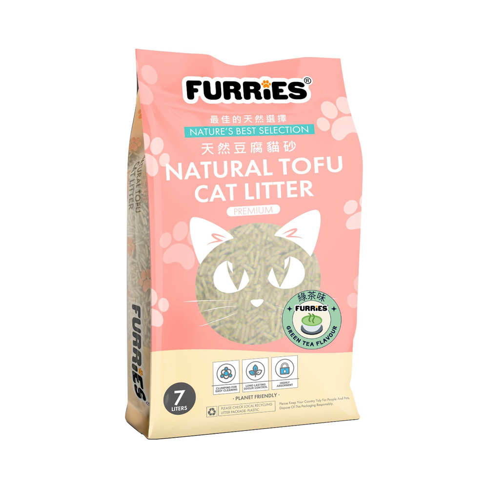 豆腐貓砂 7L (綠茶味/原味)|原價:$690/10包 特價:$399/10包