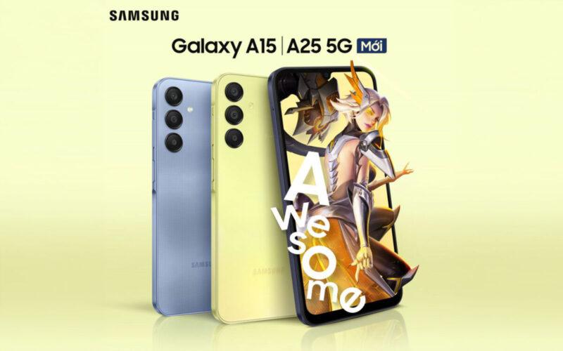 Samsung Galaxy A15、Galaxy A25 5G 海外發佈4種顏色 配 sAMOLED 螢幕90Hz 更新率