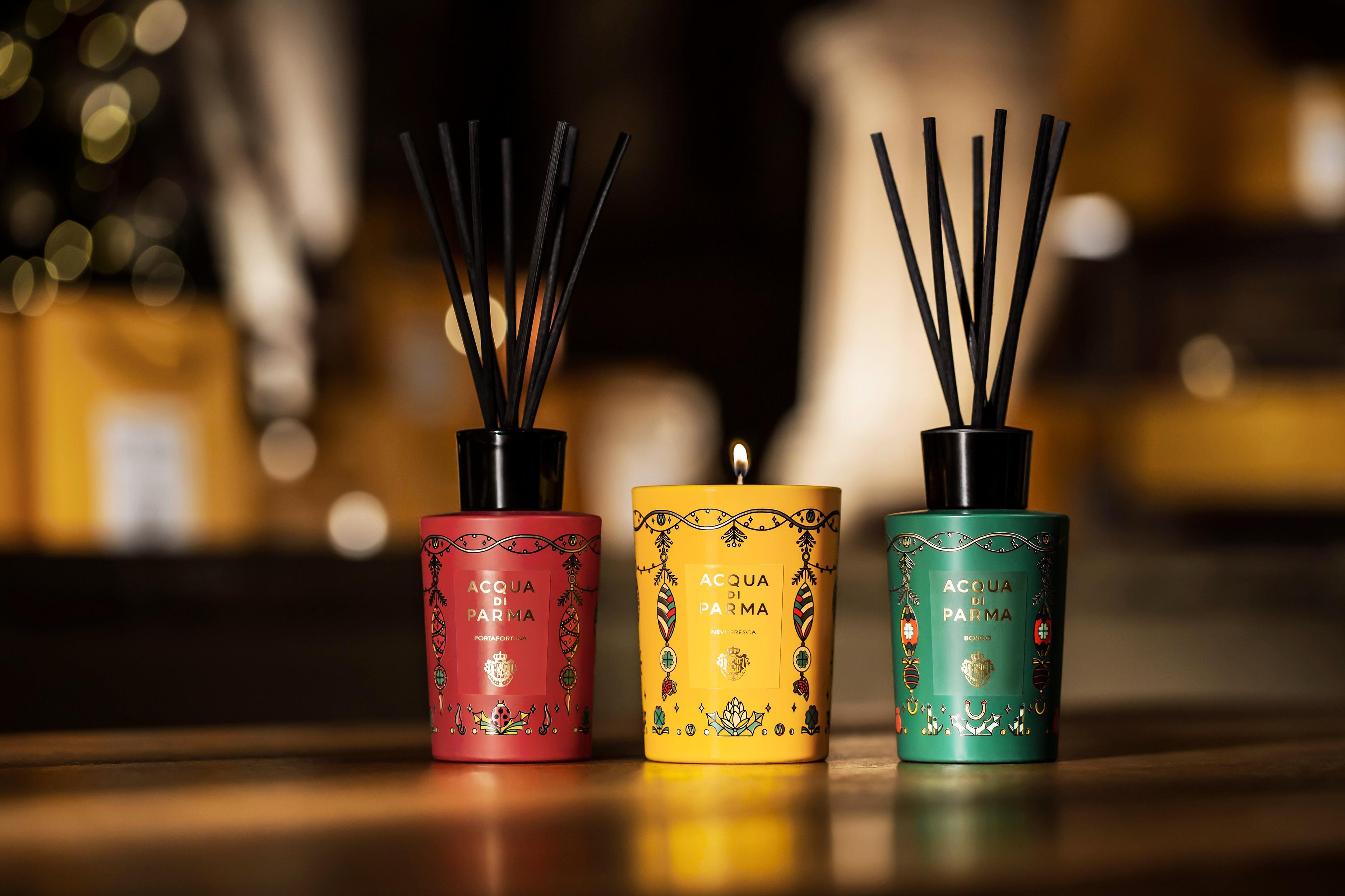 Acqua di Parma節日限定香氛包括香氛蠟燭及居家香氛。