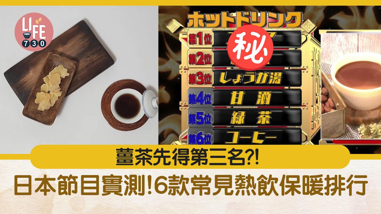 保暖方法|日本節目實測!6款常見熱飲保暖排行 薑茶先得第三名?!