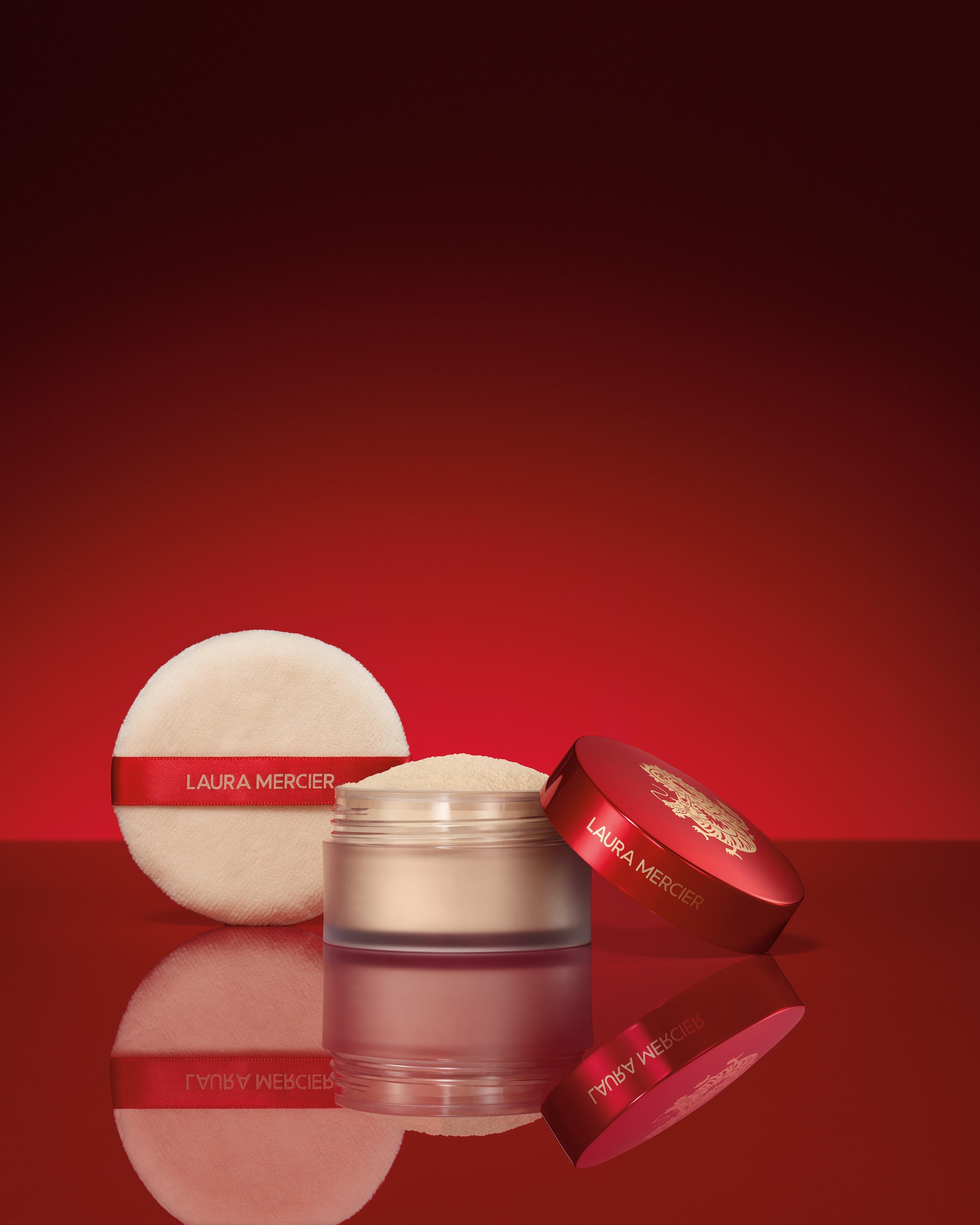 龍年2024限定美妝|Laura Mercier 2024新年限定版柔光透明蜜粉套裝 $380