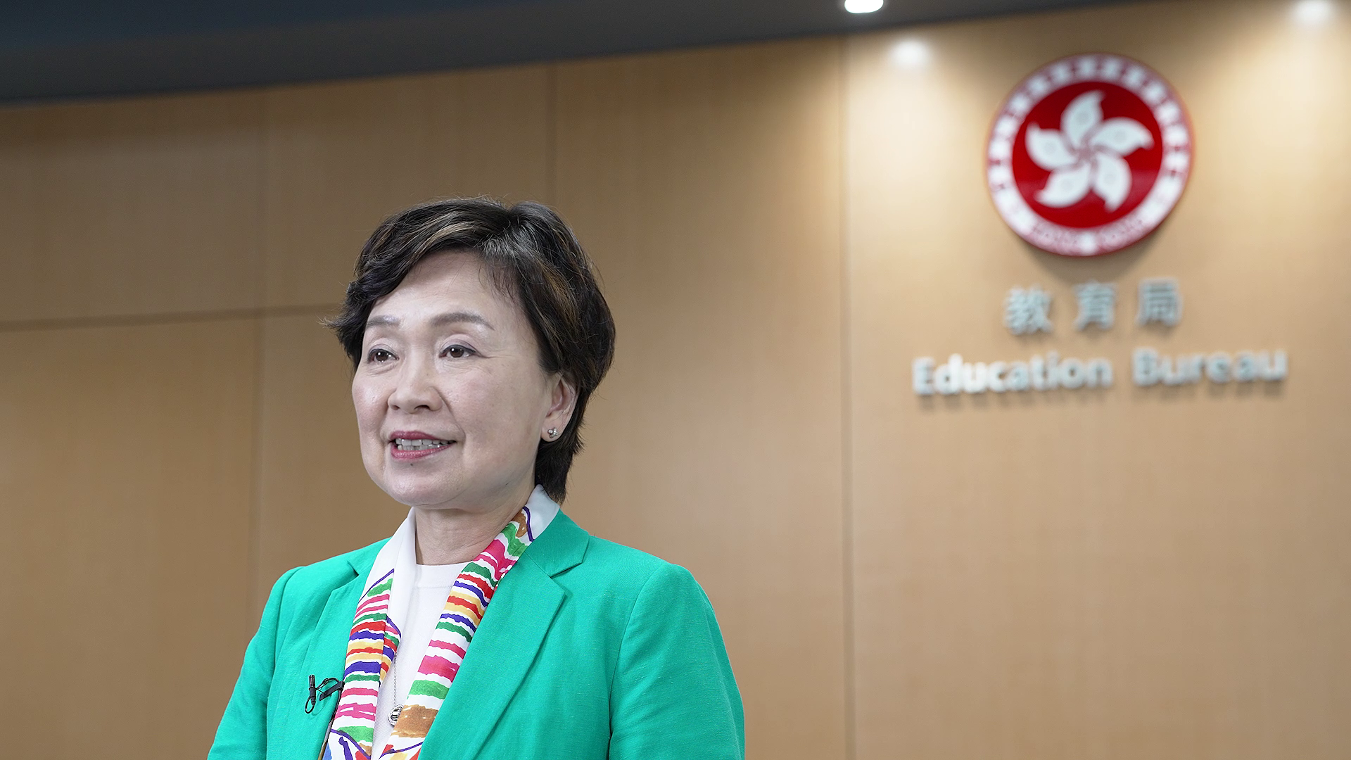 教育局局長蔡若蓮博士為VTC畢業典禮預錄致辭,她指VTC作為政府的密切伙伴,積極配合政府推動職專教育發展的措施,致力完善職專進階路徑。