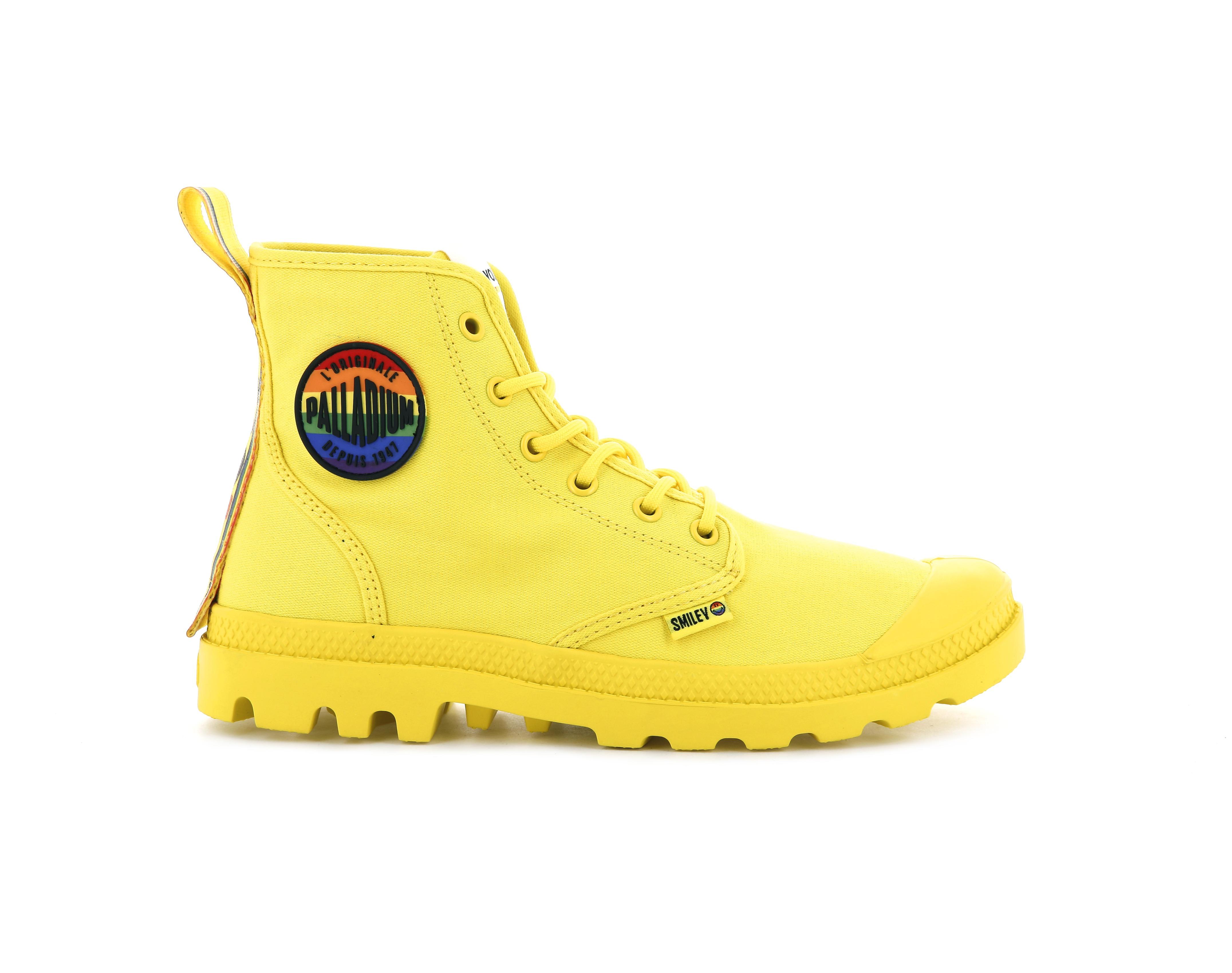 PALLADIUM折扣|PAMPA SMILEY PRIDE~BLAZING YELLOW 折實價$300 (原價$750