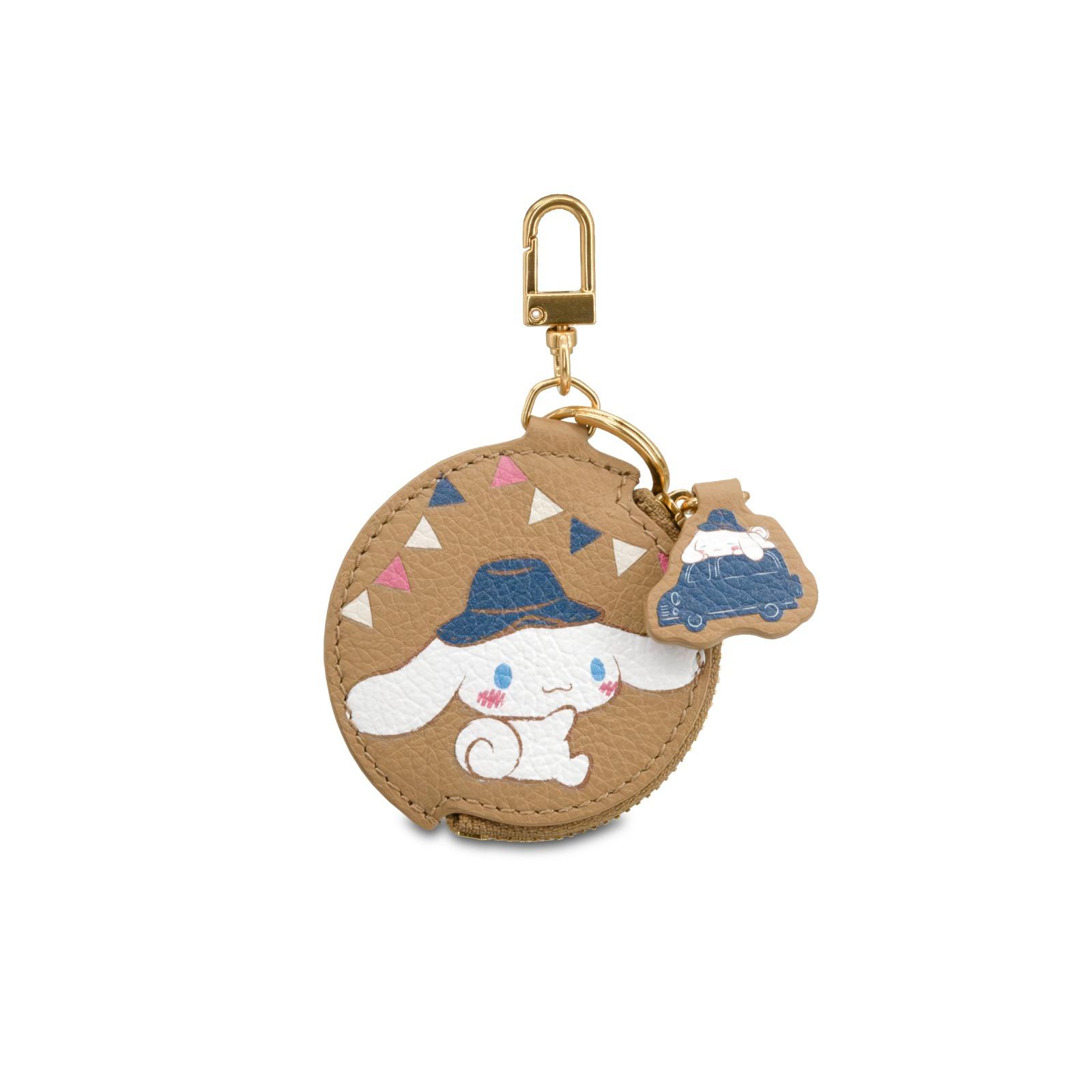 聖誕禮物2023|Samuel Ashley X Cinnamoroll 鑰匙扣皮革零錢包 $299