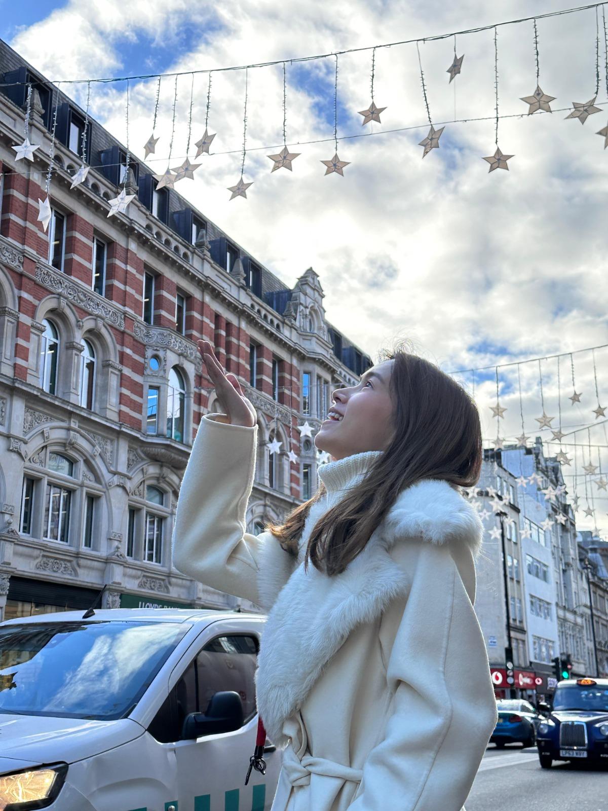 傅嘉莉在英國遇上好天氣(傅嘉莉IG)