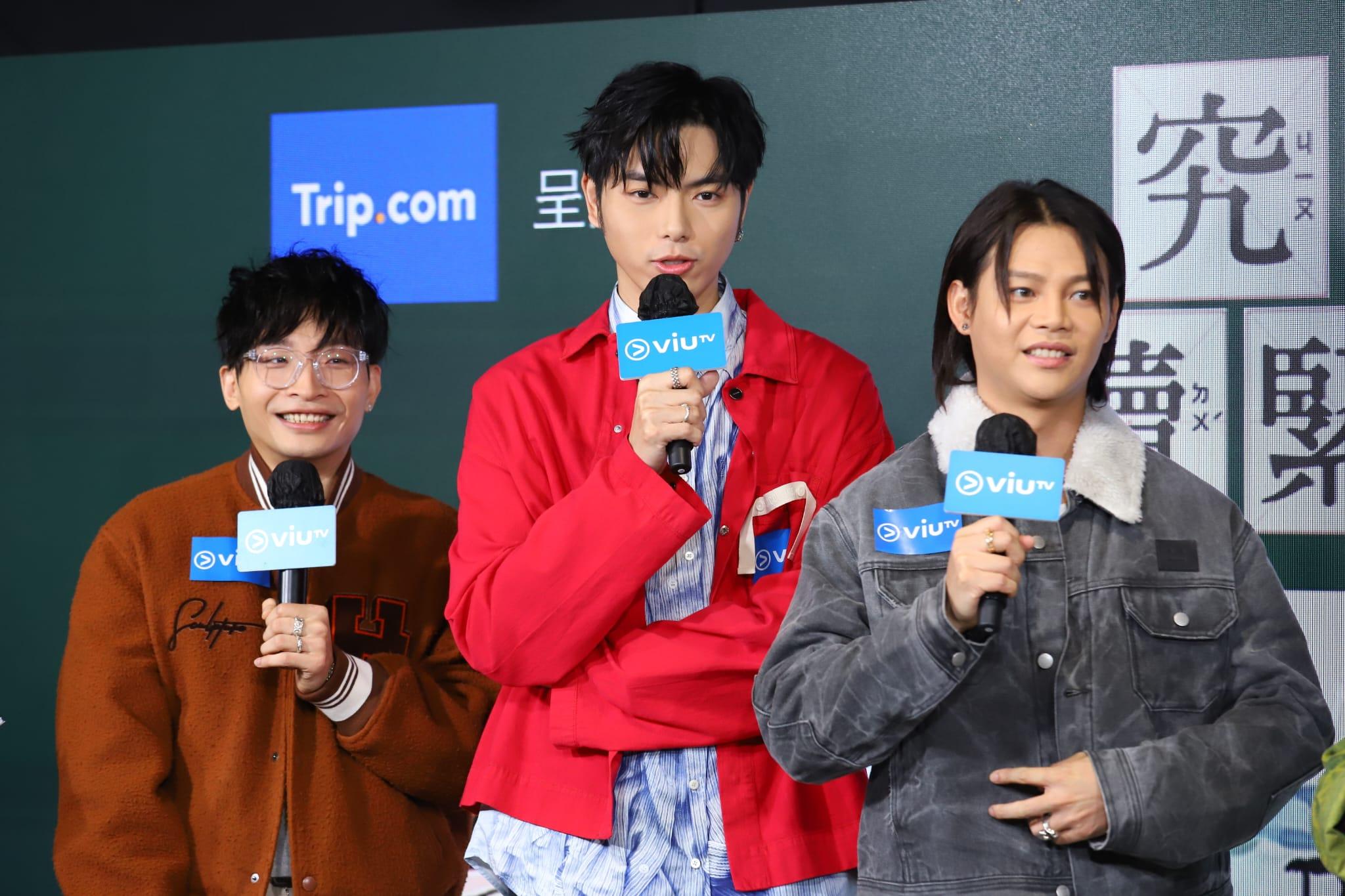 ERROR在《究竟讀緊乜》記者會上,分享拍攝趣事。(羅錦鴻攝)