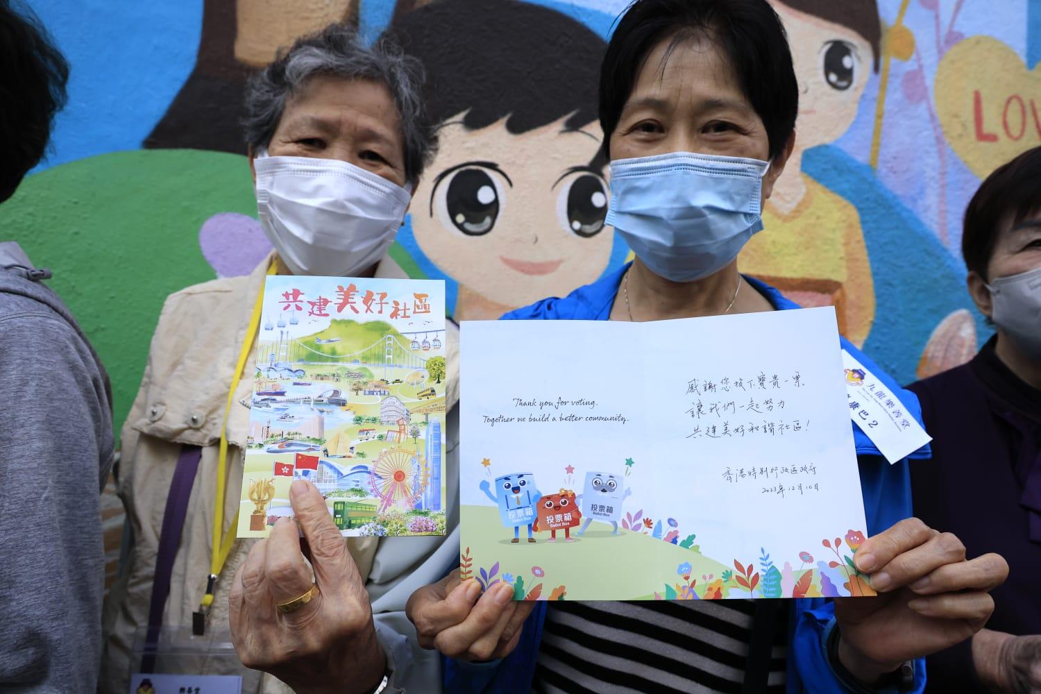 區議會選舉2023|區選今日投票 首一小時13.5萬人投票 投票率3.12% (林俊源攝)