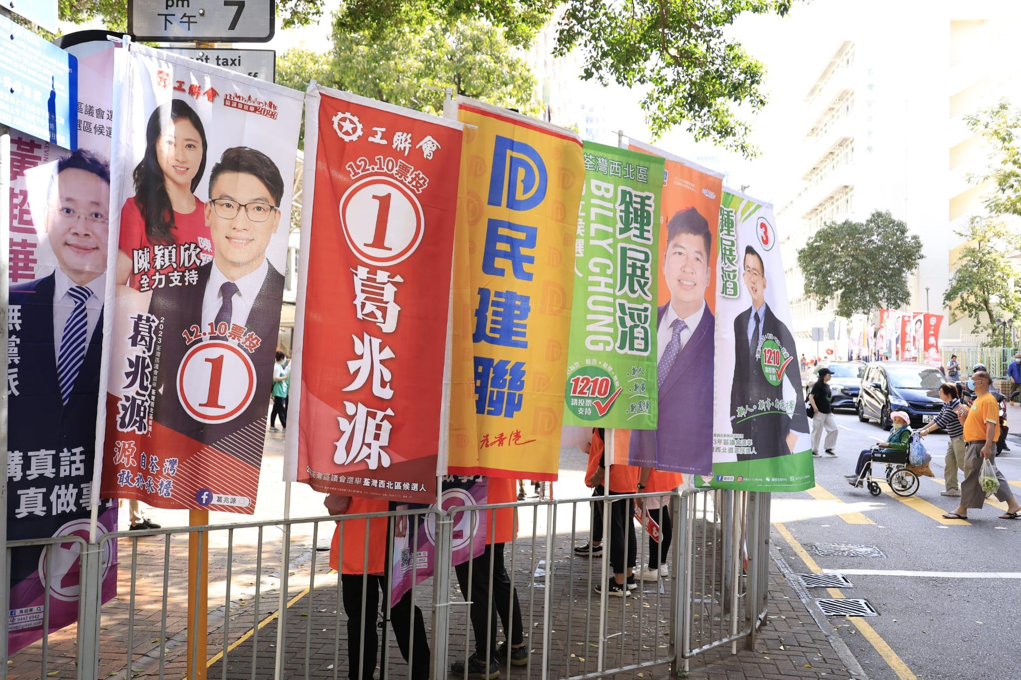 拉票情況。(陳奕釗攝)