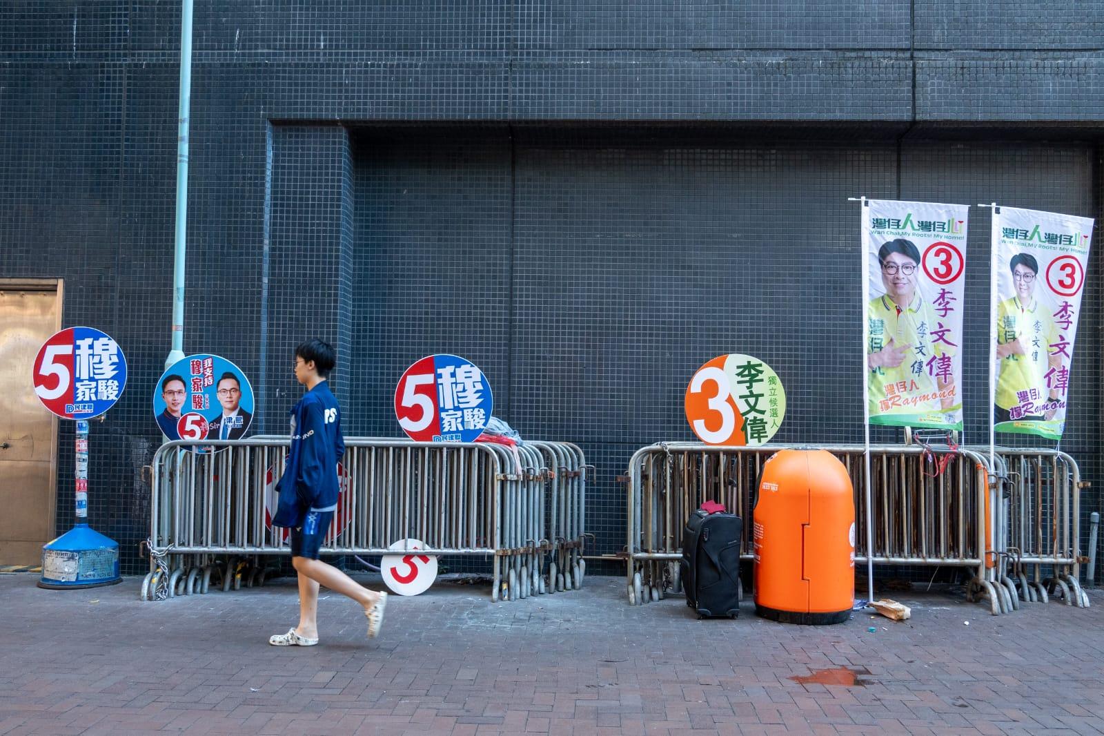 拉票情況。(陳奕釗攝)