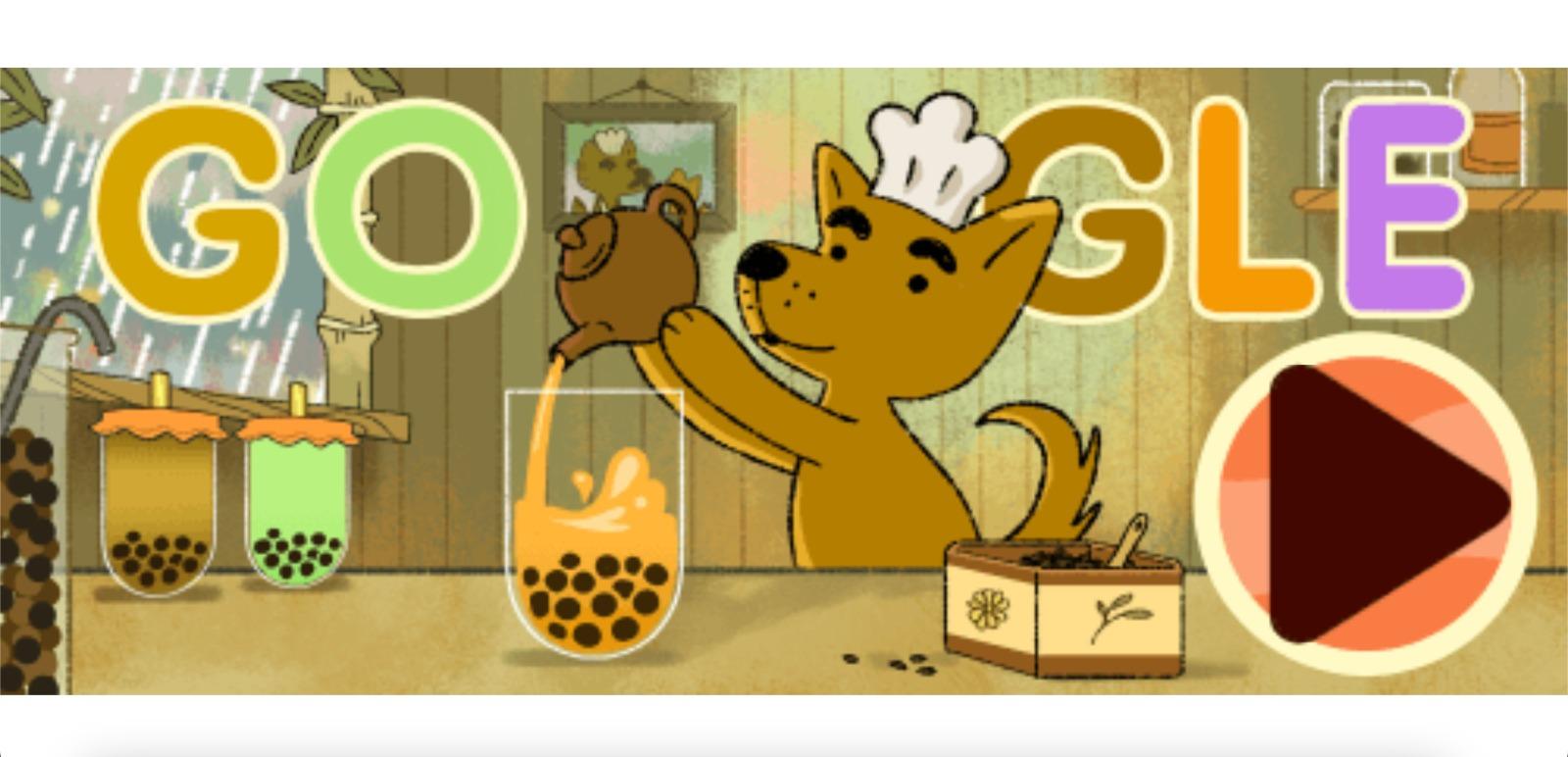 Google小遊戲珍珠奶茶中,玩家扮演台灣珍珠奶茶多闆。