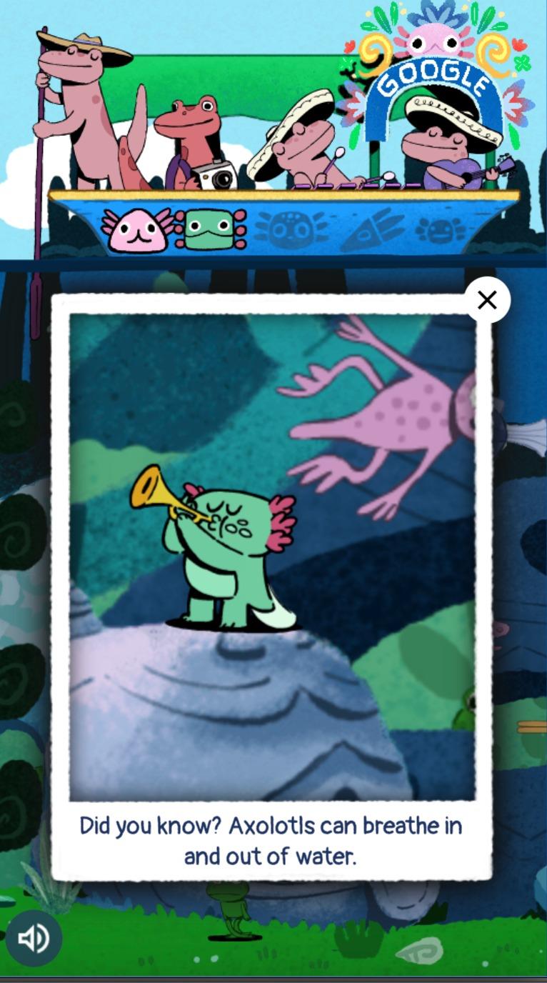 Google小遊戲 2.索奇米爾科湖,可視作小朋友學習英文及引起對大自然興趣親子活動