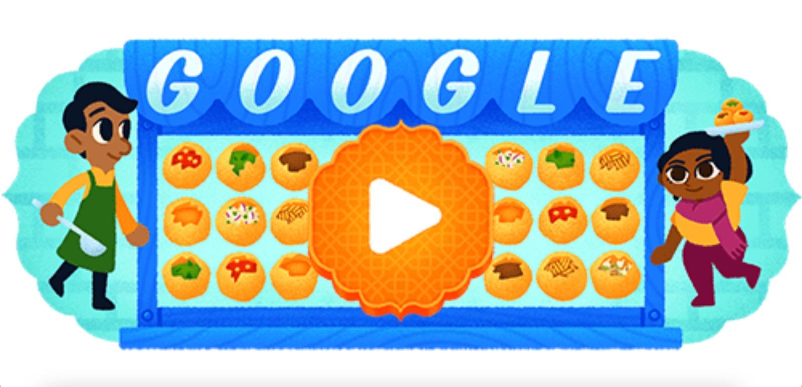 Google小遊戲 3.印度街頭小食—Pani Puri 玩家協助街頭小販團隊完成帕尼普里訂單