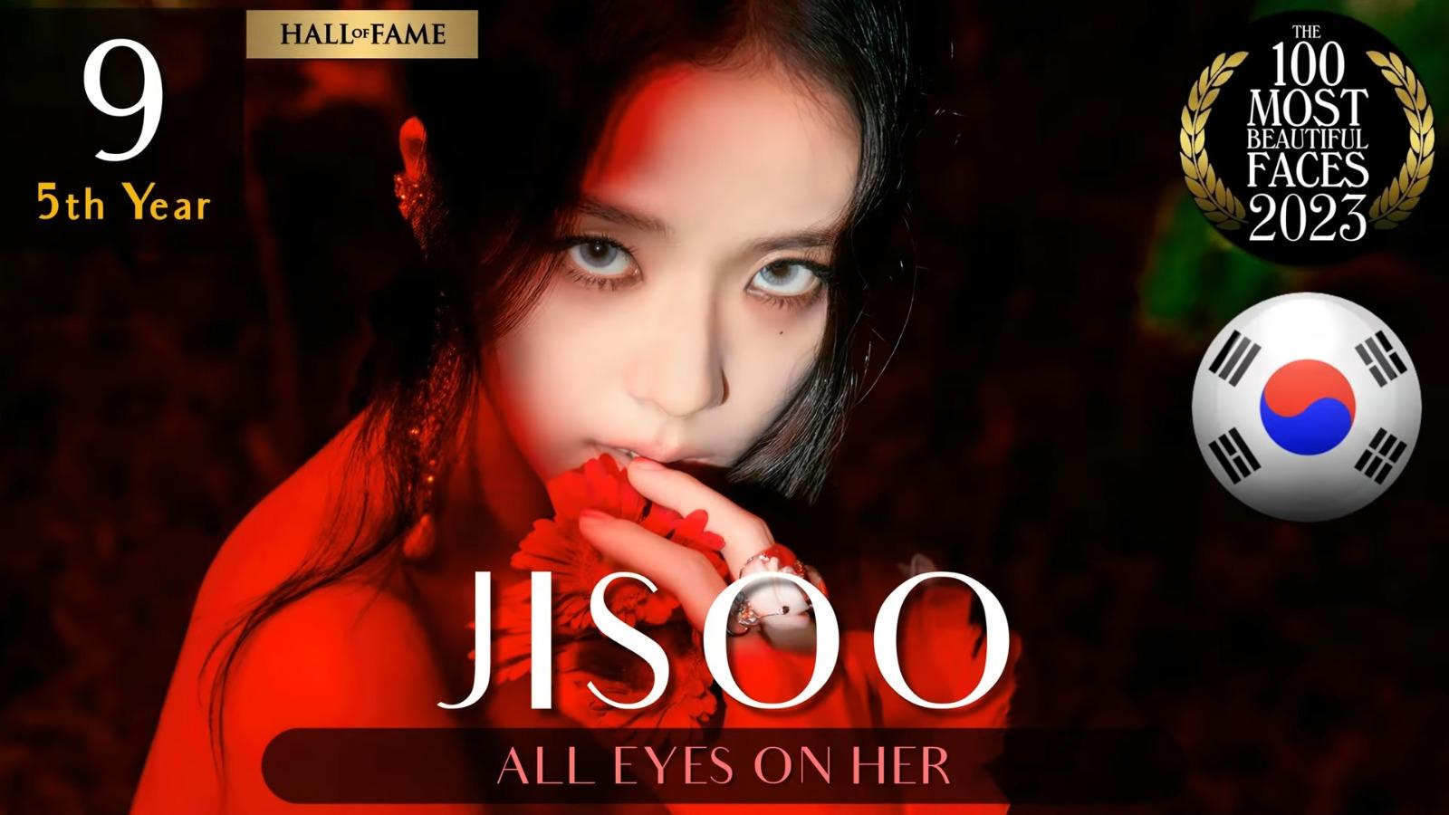 全球百大美女2023,Jisoo第9名。