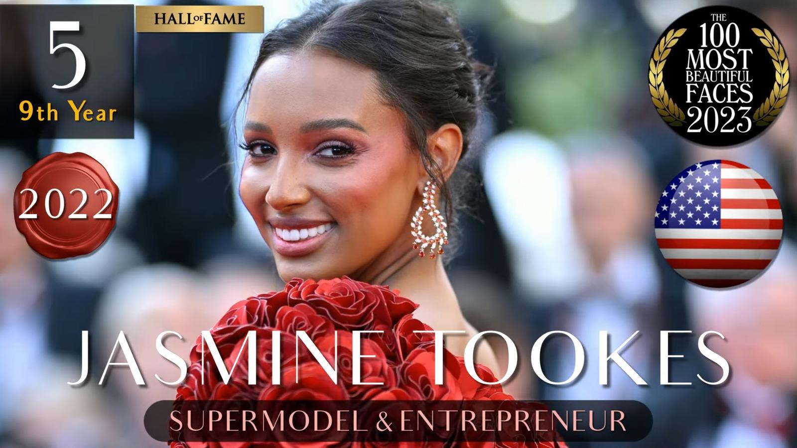全球百大美女2023,Jasmine Tookes第5名。