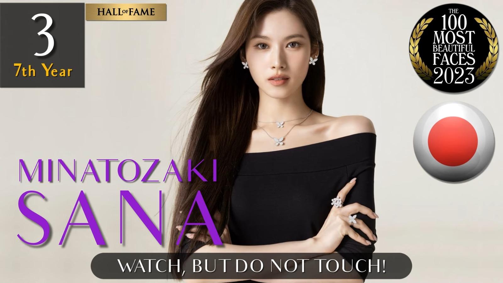 全球百大美女2023,湊崎紗夏第3名。