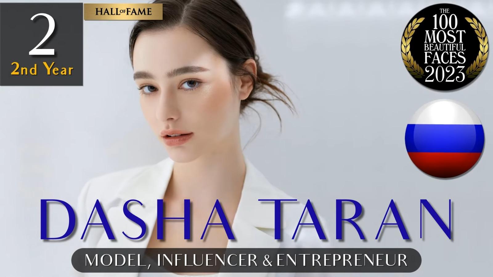 全球百大美女2023,Dasha Taran第2名。