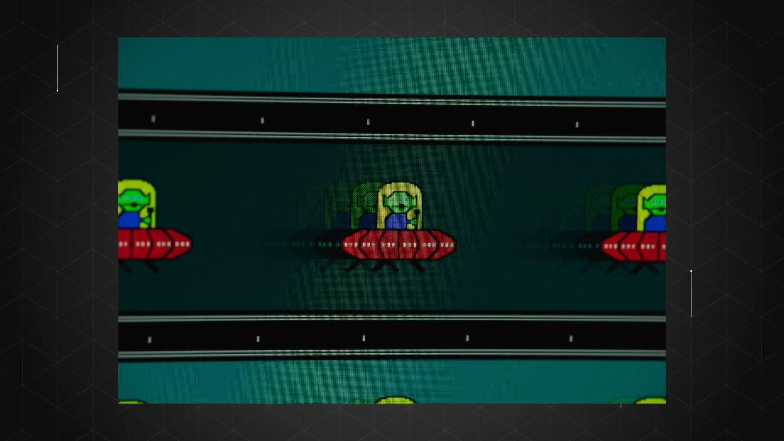 螢幕殘影原因|ms若不夠快,UFO原本位置像素點會形成殘影