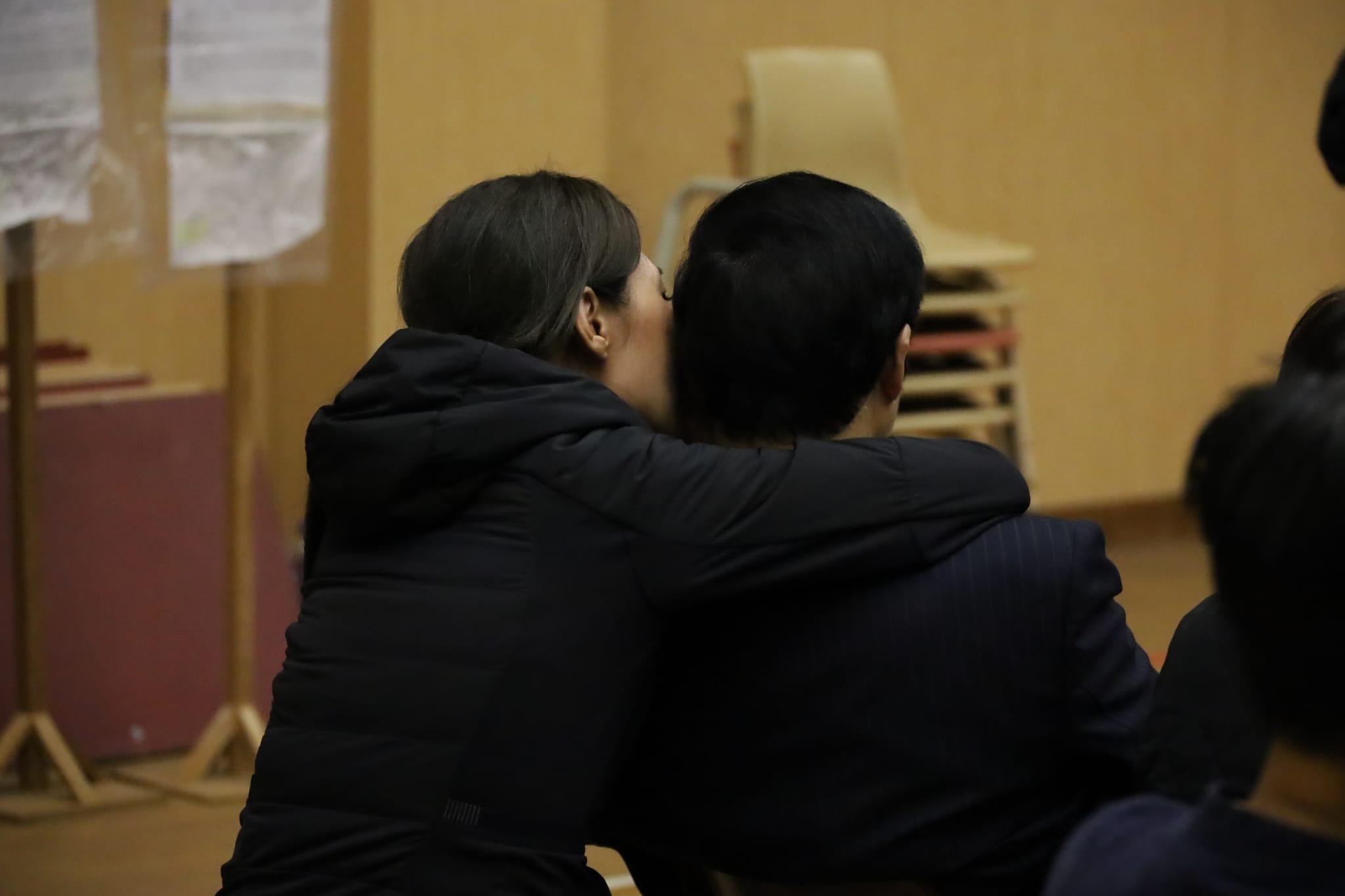 區議會選舉2023|藝人宋芝齡取得3,043票,在灣仔區不敵李碧儀和民建聯穆家駿落敗。(鍾式明攝)