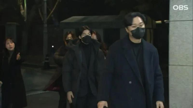 李善均設靈期間,台灣男星許光漢身穿黑色外套到場弔唁。