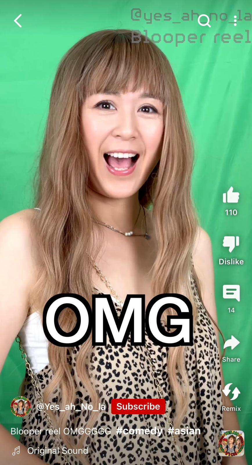 唐寧在短片中一人分飾扮演外國人和香港人(Yes ah! No la! 影片截圖)