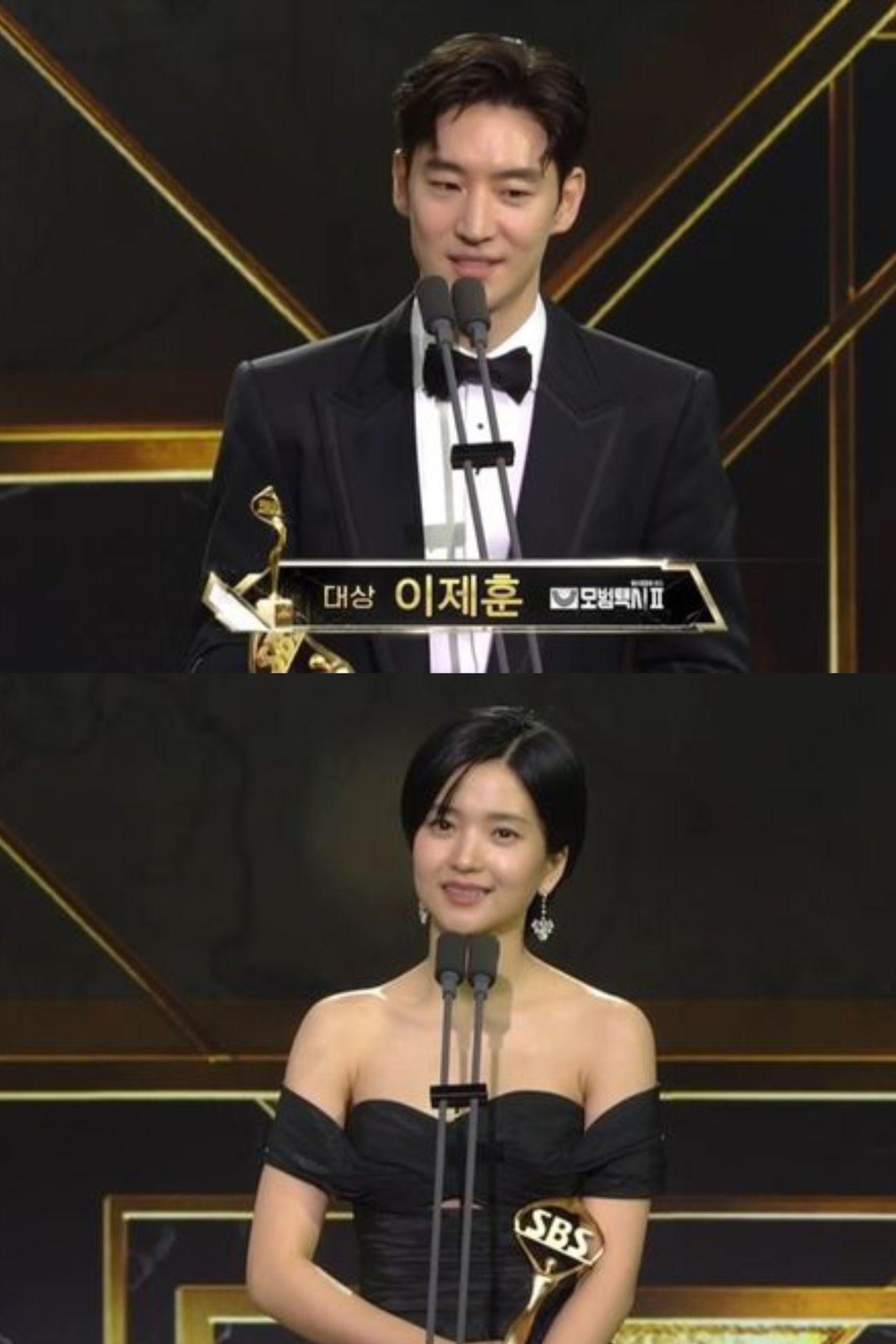 李帝勳、金泰梨共同奪得大獎。