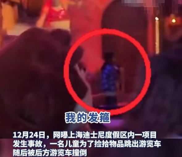 網傳影片顯示,事發時該名女童大喊「我的髮箍」,不久後她出現在拍片者乘坐的遊覽車旁邊,有人問「這個小朋友為何下車了」、「你怎麼可以跑下去的」;再幾秒後傳出多人驚呼,項目隨即暫停並亮燈。