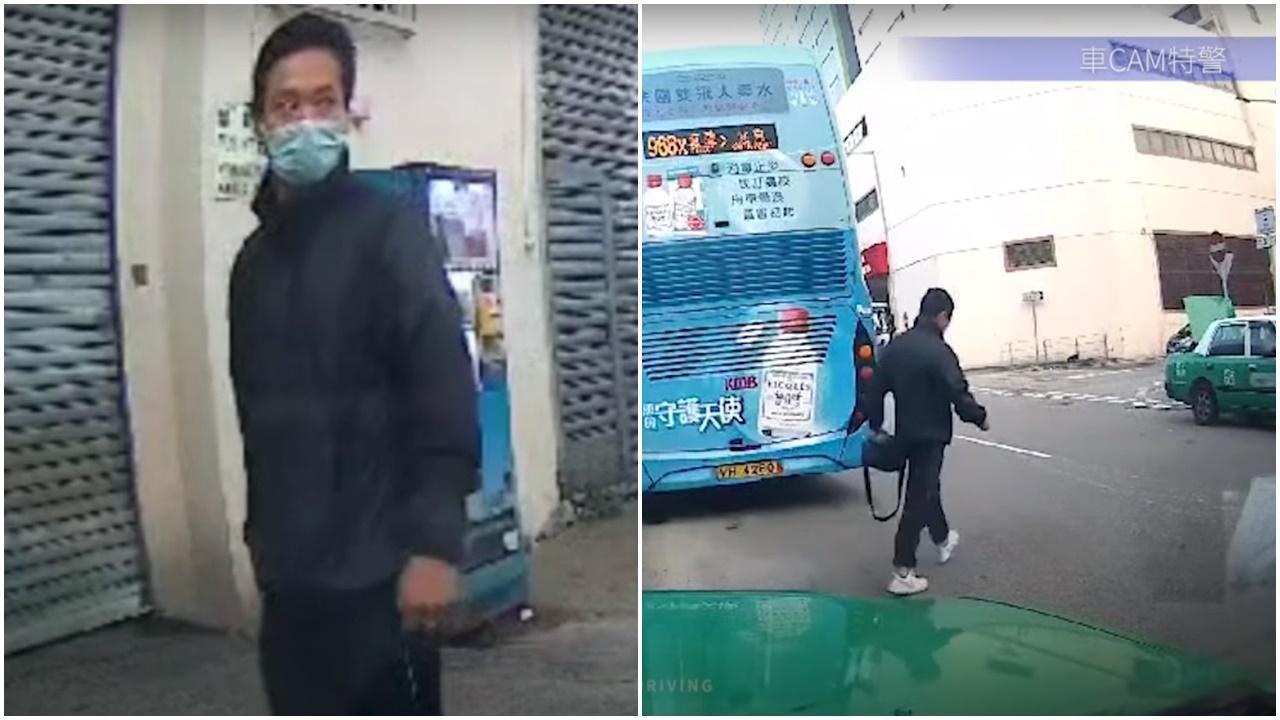 本港近日出現「的士盜賊」,專門盜竊的士車內物品。(網上截圖)